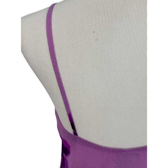 Vintage 90s NWT Purple Floral Maxi Slip Dress M| Y2K Grunge Fairycore Whimsigoth - Picture 9 of 13